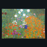 De Tuin van de bloem door Gustav Klimt Vintage Placemat<br><div class="desc">Kunst van de Tuin van Bauerngarten/van de Bloem de vintage/van de Tuin van het Plattelandshuisje die in 1905 door de Oostenrijkse Symbolist & Kunstenaar Gustav Klimt van de Jugendstil (1862-1918) wordt geschilderd</div>