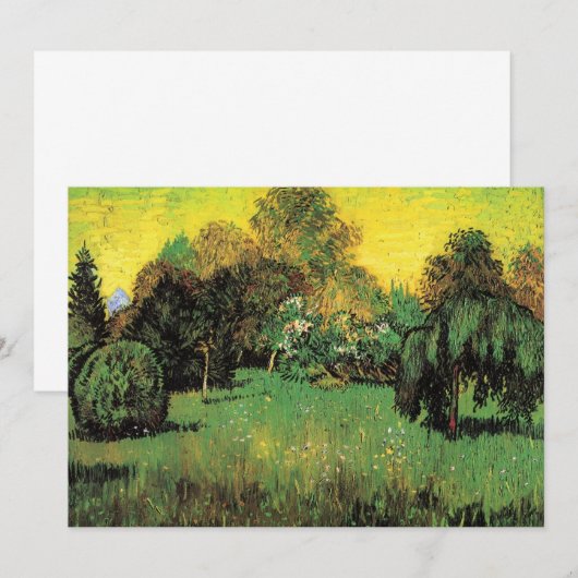 De tuin van de dichter door Vincent van Gogh (Voorkant / Achterkant)