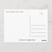 De tuin van de dichter door Vincent van Gogh. Briefkaart (Achterkant)