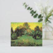 De tuin van de dichter door Vincent van Gogh Briefkaart (Staand voorkant)