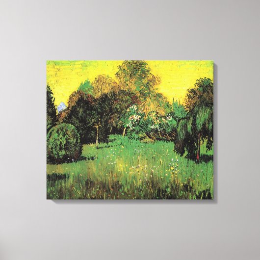De tuin van de dichter door Vincent van Gogh Canvas Afdruk (Voorkant)