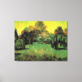 De tuin van de dichter door Vincent van Gogh. Canvas Afdruk (Voorkant)