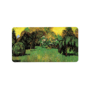 De tuin van de dichter door Vincent van Gogh Etiket