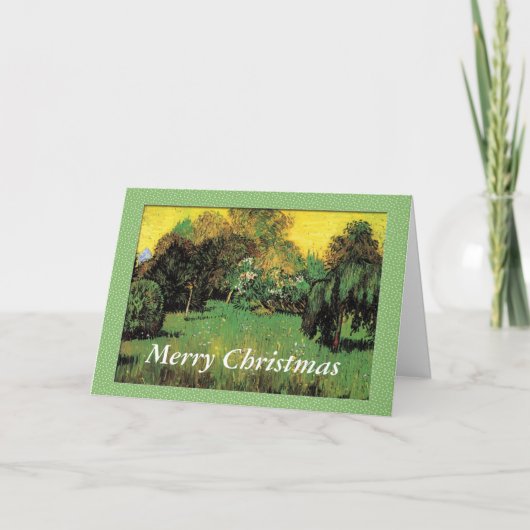 De tuin van de dichter door Vincent van Gogh. Feestdagen Kaart (Voorkant)