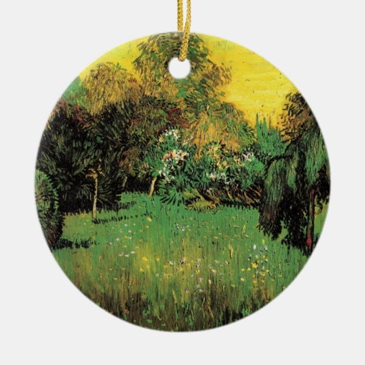 De tuin van de dichter door Vincent van Gogh Keramisch Ornament (Voorkant)