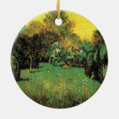 De tuin van de dichter door Vincent van Gogh Keramisch Ornament (Achterkant)