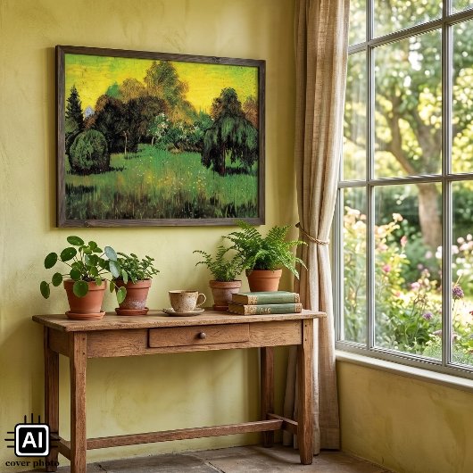 De tuin van de dichter door Vincent van Gogh Poster