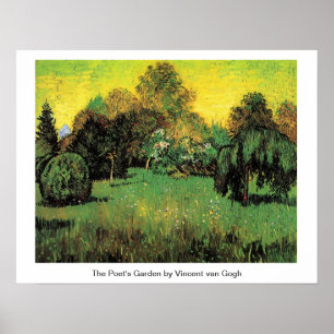De tuin van de dichter door Vincent van Gogh. Poster