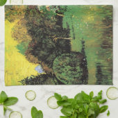 De tuin van de dichter door Vincent van Gogh Theedoek (Gevouwen)