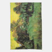 De tuin van de dichter door Vincent van Gogh Theedoek (Verticaal)