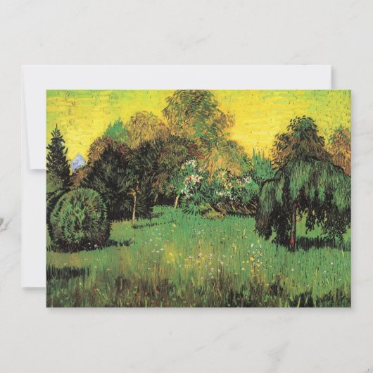 De tuin van de dichter van Vincent van Gogh (Voorkant)