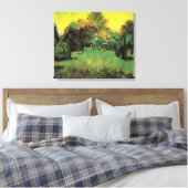 De tuin van de dichter van Vincent van Gogh Canvas Afdruk (Insitu (Slaapkamer))