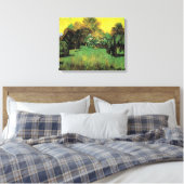 De tuin van de dichter van Vincent van Gogh. Canvas Afdruk (Insitu (Slaapkamer))