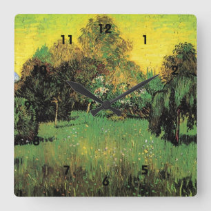 De tuin van de dichter van Vincent van Gogh. Vierkante Klok