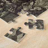 De tuin van de Franse nobility, c.1640 (engravi) Legpuzzel (Zijkant)