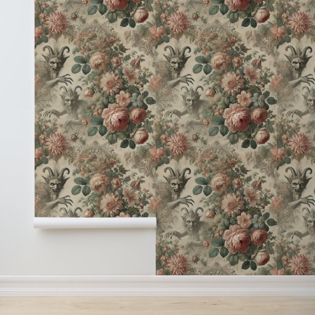 De tuin van de Goatman - Gothic Folklore Design Behang (Applicatie)