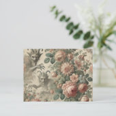 De tuin van de Goatman - Gotisch Victoriaans Feestdagenkaart (Staand voorkant)