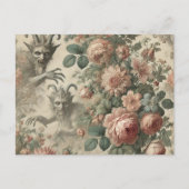 De tuin van de Goatman - Gotisch Victoriaans Feestdagenkaart (Voorkant)