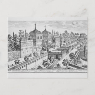 De tuin van de hertog Parma op de Palatine Hill, Briefkaart