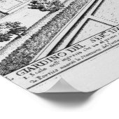 De tuin van de hertog Parma op de Palatine Hill, Poster (Hoek)