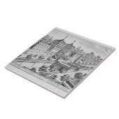 De tuin van de hertog Parma op de Palatine Hill, Tegeltje (Zijkant)