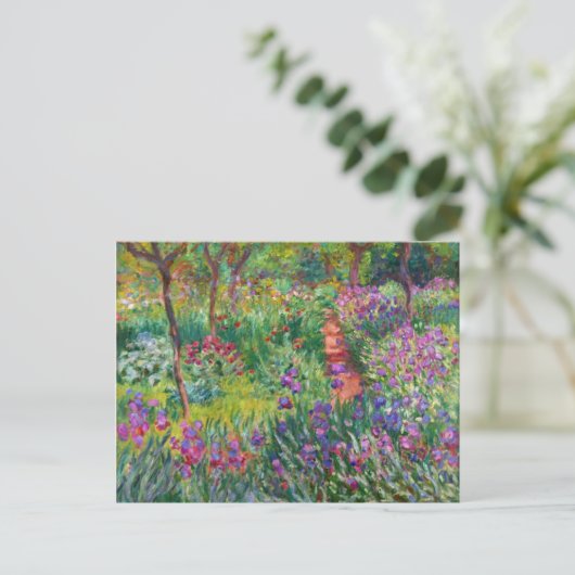 De Tuin van de Iris van Monet bij Briefkaart (Staand voorkant)