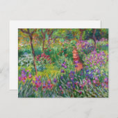 De Tuin van de Iris van Monet bij Briefkaart (Voorkant / Achterkant)