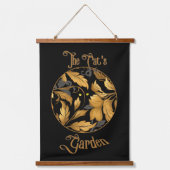 De tuin van de kat hangend wandkleed (Voorkant)