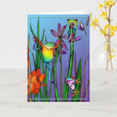 De Tuin van de Kikker van de boom Kaart (Gele Bloem)