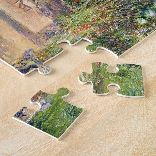 De tuin van de kunstenaar door Claude Monet Legpuzzel (Zijkant)