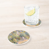 De tuin van de kunstenaar door Claude Monet Zandsteen Onderzetter (Zijkant)