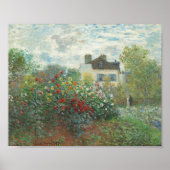De tuin van de kunstenaar in de Argentijnse monet Poster (Voorkant)