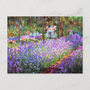 De tuin van de kunstenaar in Giverny, Claude Monet Briefkaart