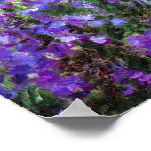 De tuin van de kunstenaar in Giverny, Claude Monet Poster (Hoek)