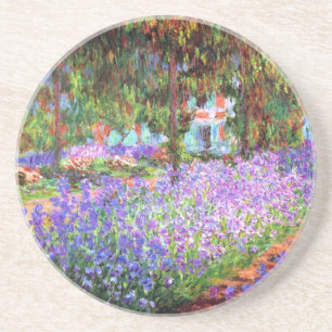 De tuin van de kunstenaar in Giverny, Claude Monet Zandsteen Onderzetter