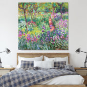 De tuin van de kunstenaar in Giverny door Claude M Canvas Afdruk (Insitu (Slaapkamer))