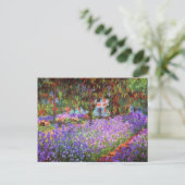 De tuin van de kunstenaar in Giverny door Monet Briefkaart (Staand voorkant)