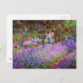 De tuin van de kunstenaar in Giverny door Monet Briefkaart (Voorkant / Achterkant)
