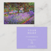 De tuin van de kunstenaar in Giverny door Monet Ch Visitekaartje (Voorkant / Achterkant)