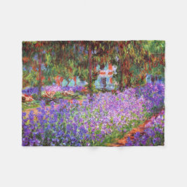 De tuin van de kunstenaar in Giverny door Monet Fleece Deken