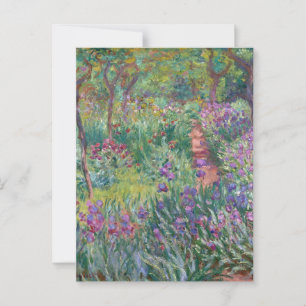 De tuin van de kunstenaar in Giverny, Monet Briefkaart