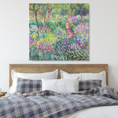 De tuin van de kunstenaar in Giverny, Monet Canvas Afdruk (Insitu (Slaapkamer))