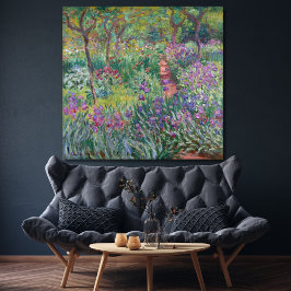 De tuin van de kunstenaar in Giverny, Monet Canvas Afdruk