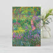 De tuin van de kunstenaar in Giverny, naar Claude  Feestdagenkaart (Staand voorkant)
