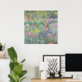 De tuin van de kunstenaar in Giverny van Monet Poster (Thuiskantoor)