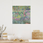 De tuin van de kunstenaar in Giverny van Monet Poster (Keuken)