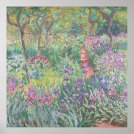 De tuin van de kunstenaar in Giverny van Monet Poster