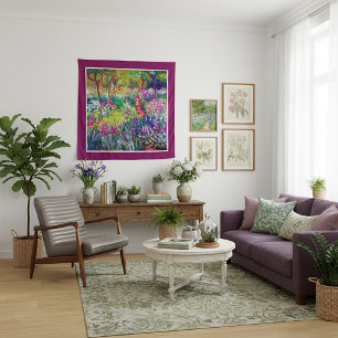 De tuin van de kunstenaar in Giverny Wandkleed