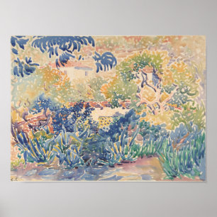 De tuin van de kunstenaar in Saint-Clair   1904-5 Poster