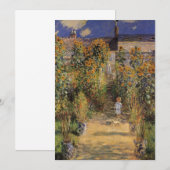 De tuin van de kunstenaar in Vetheuil door Claude  (Voorkant / Achterkant)